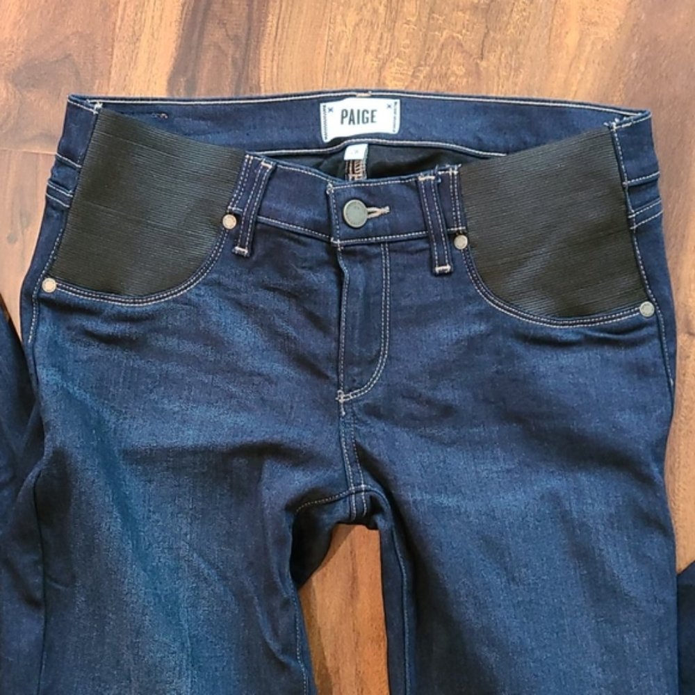 🌟Host Pick🌟 Never Worn: PAIGE Manhattan Bootcut Jeans dark wash and classic - Picture 11 of 15